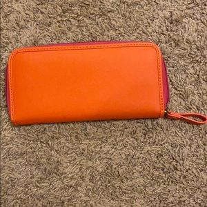 orange & pink wallet